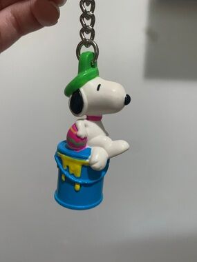 Peanuts Snoopy Keychain Charm - White, Green, Blue & Pink